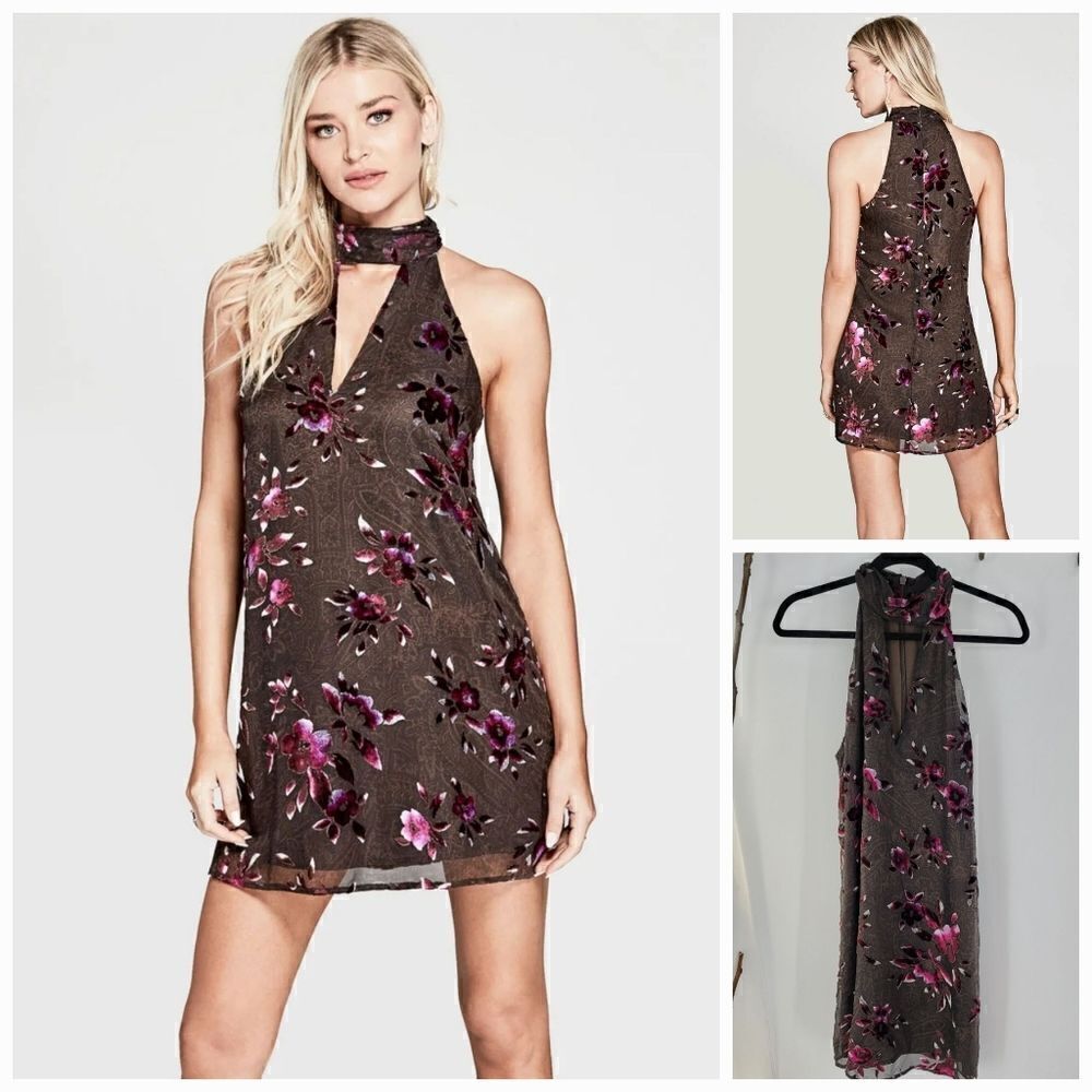 Marciano Jada floral mini dress